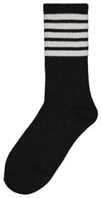 Damen-Socken mit Glitter und Streifen schwarz schwarz - 1000027021 - HEMA