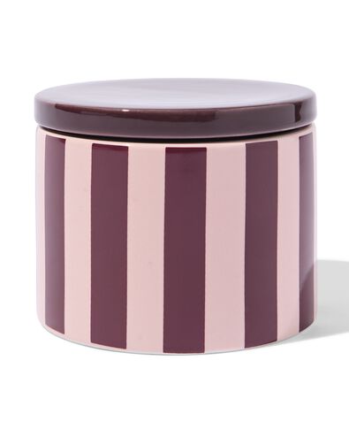 bougie d'ext&eacute;rieur ⌀11x8,7cm &agrave; rayures - 41800156 - HEMA