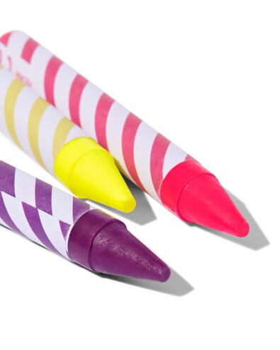 crayons de cire fluo - 8 pi&egrave;ces - 15900236 - HEMA