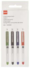 rollerbalpennen 0.5 mm - 6 stuks - 14401907 - HEMA