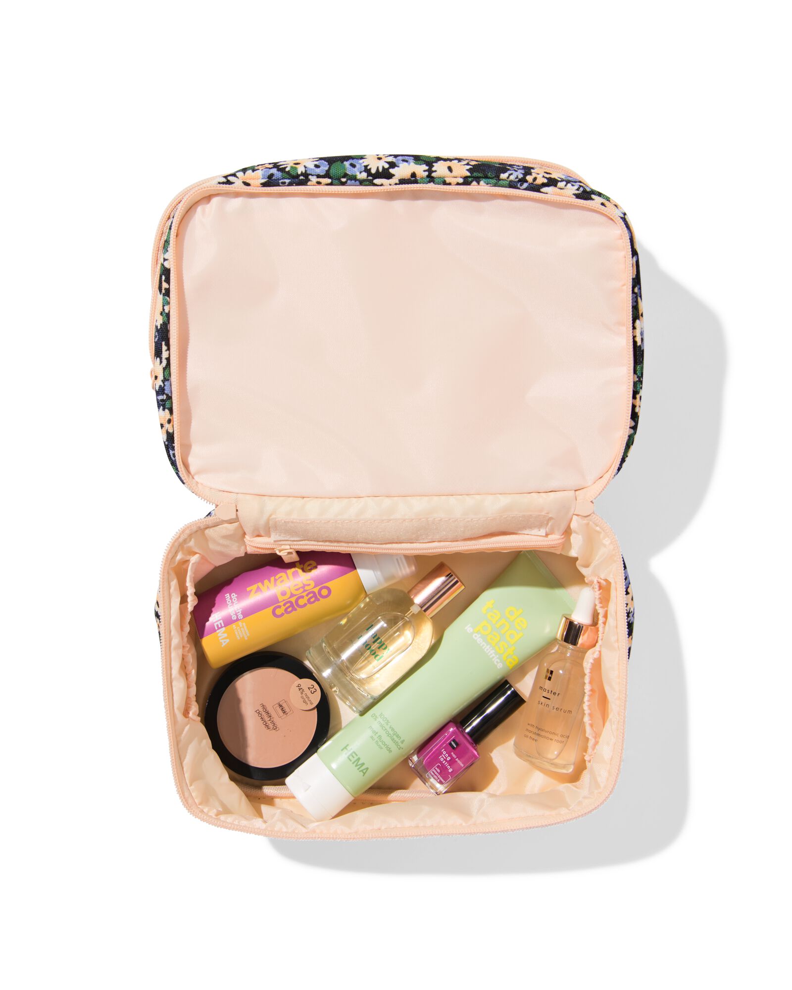 Beautycase mit Blumen  - 11890682 - HEMA