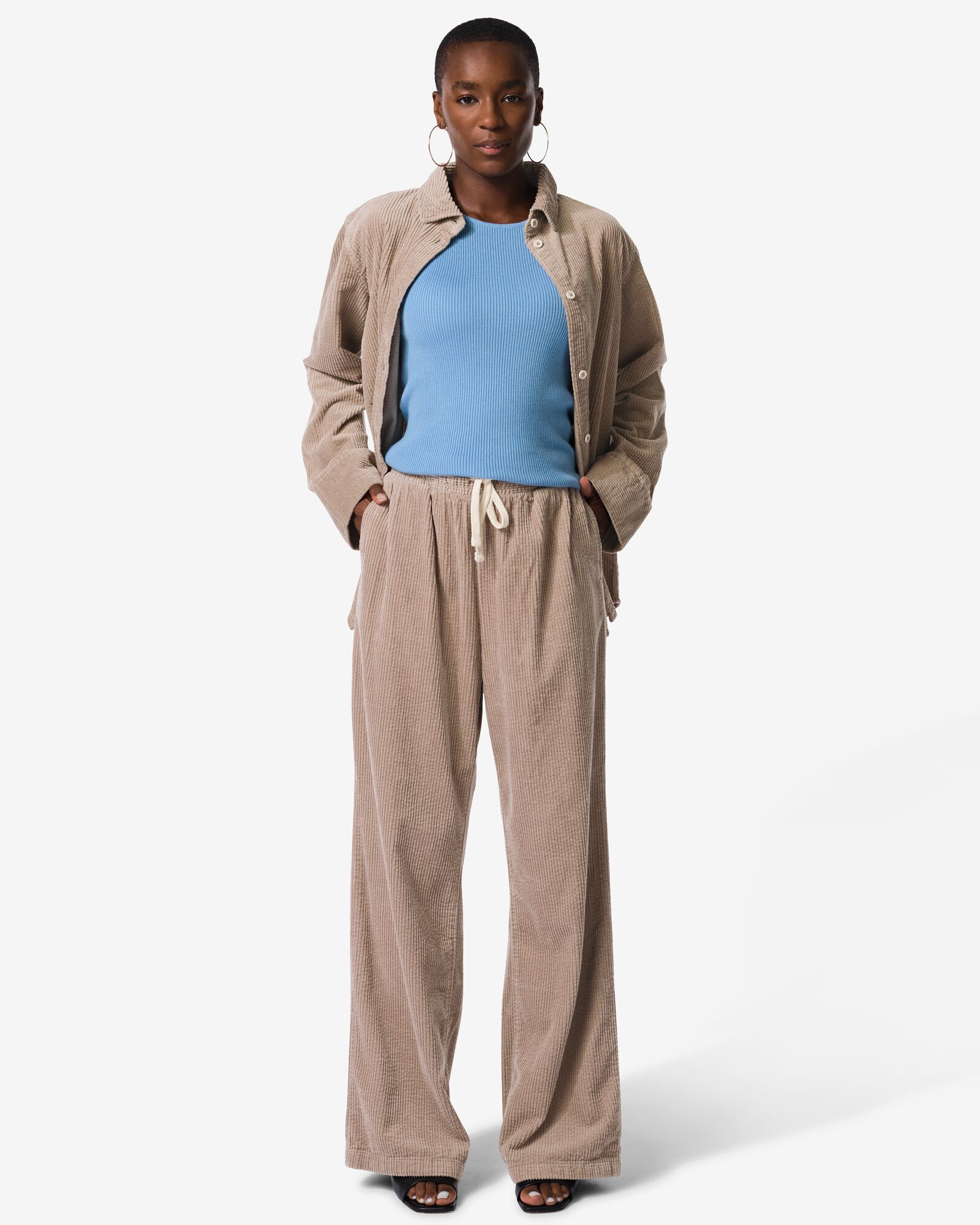 Damenhose Lena, Wide Leg beige - 36203450BEIGE - HEMA