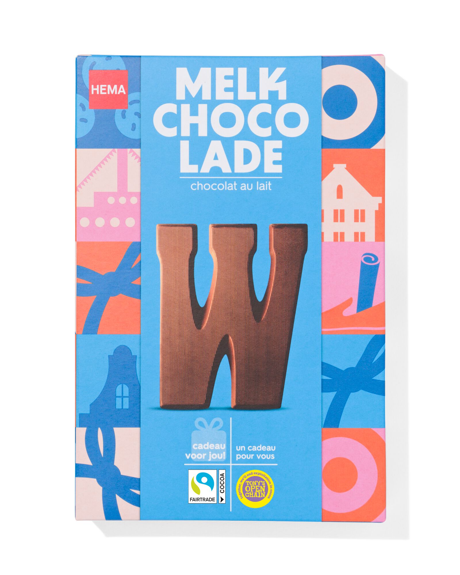 lettre en chocolat au lait W 140g - 24401123 - HEMA