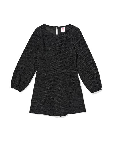 kinderjumpsuit glitter zwart zwart - 30832659BLACK - HEMA