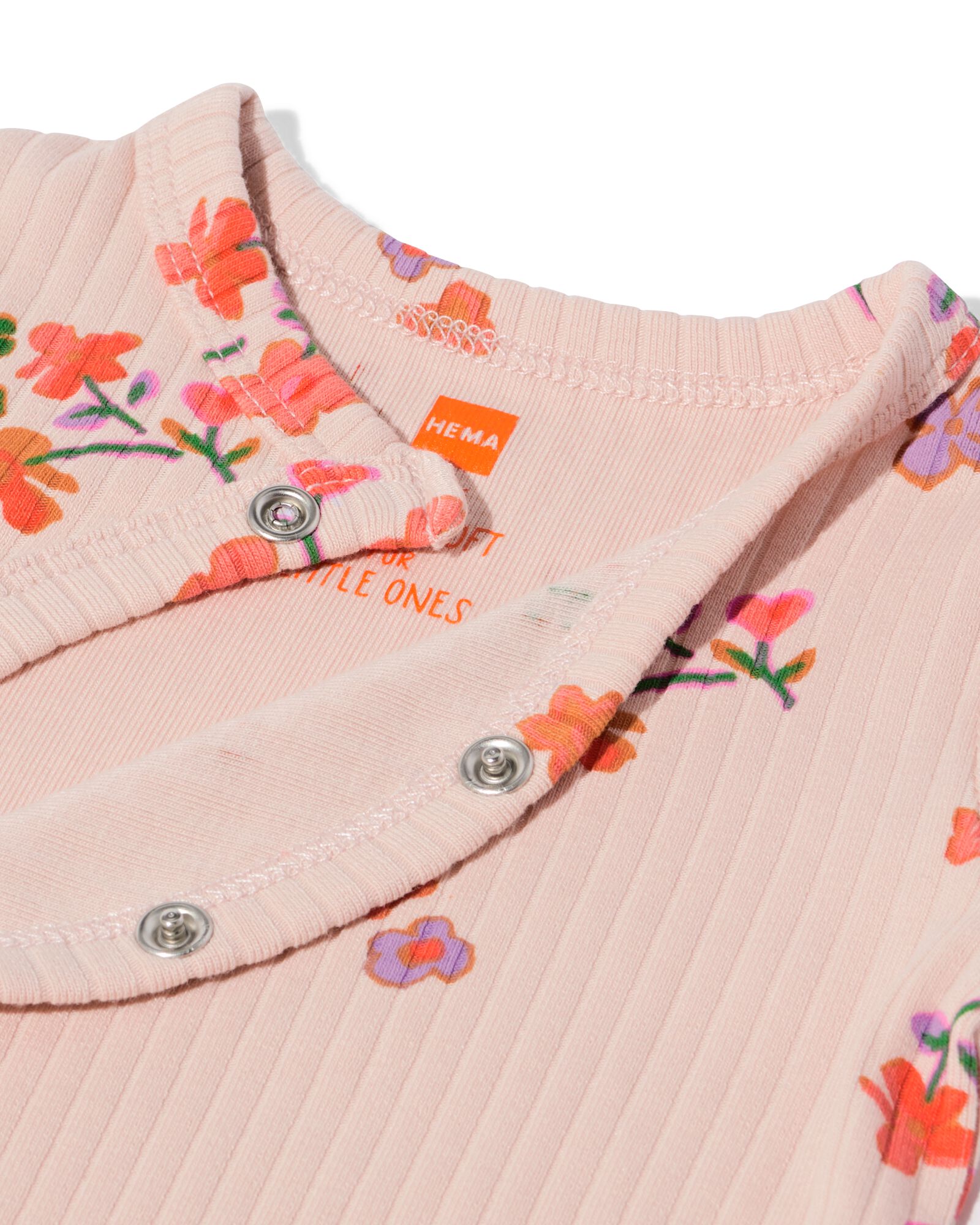 newborn meegroei boxpakje LENZING&trade; ECOVERO&trade; rib bloemen lichtroze - 33429020LIGHTPINK - HEMA