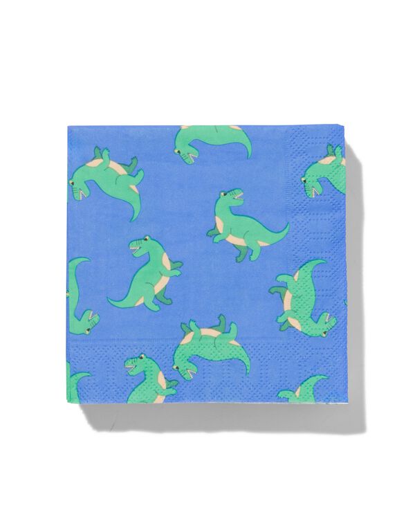 serviettes dino 24 x 24 cm lot de 20 - 14250186 - HEMA