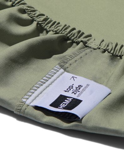 topper hoeslaken zacht katoen 160x200 groen - 5180084 - HEMA