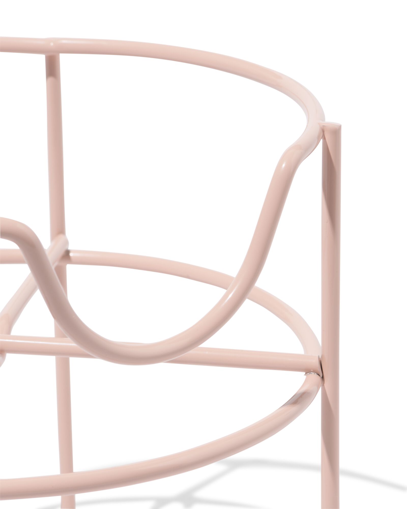 support fontaine &agrave; boisson 16,5x16,5x16cm m&eacute;tal rose - 41800211 - HEMA