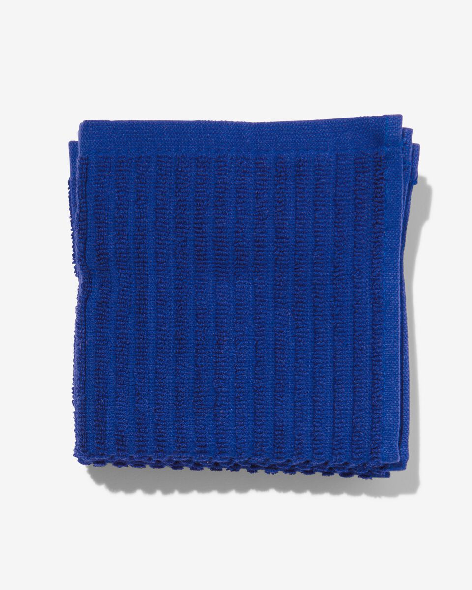 3er-Pack Spültücher, 30 x 30 cm, Baumwolle, blau - 5440268 - HEMA
