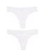 2 strings femme taille haute coton stretch - 19630904 - HEMA