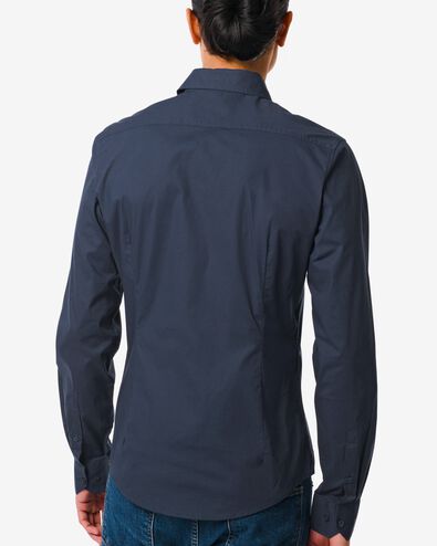 chemise homme coton bleu foncé XXL - 2113254 - HEMA