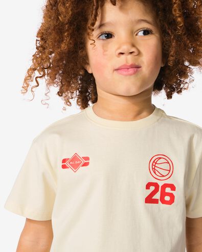 Kinder-T-Shirt Fu&szlig;ball ecru - 30744701ECRU - HEMA