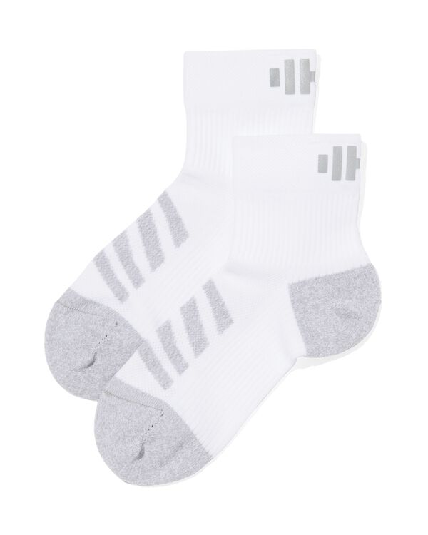 chaussettes de course - 2 paires blanc blanc - 4400045WHITE - HEMA