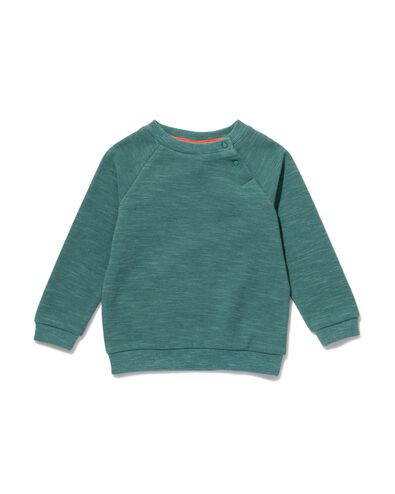 baby sweater wafel groen - 1000029739 - HEMA