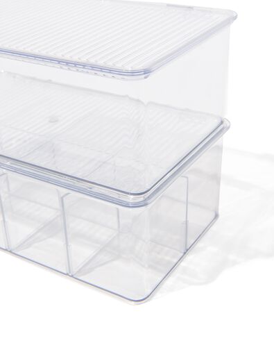 opbergdozen met deksel en divider - 2 stuks - 39800032 - HEMA