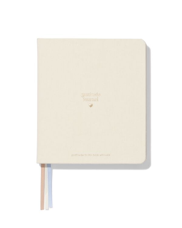 gratitude planner 18.2x15.8cm gebroken wit - 14103707 - HEMA