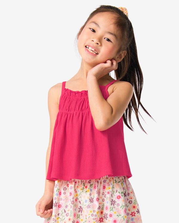 Kinder-Top, Knittereffekt rosa rosa - 30840818PINK - HEMA