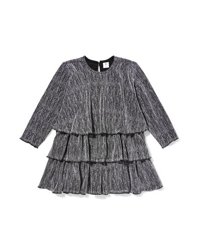 kinderjurk ruffle zwart zwart - 30835008BLACK - HEMA