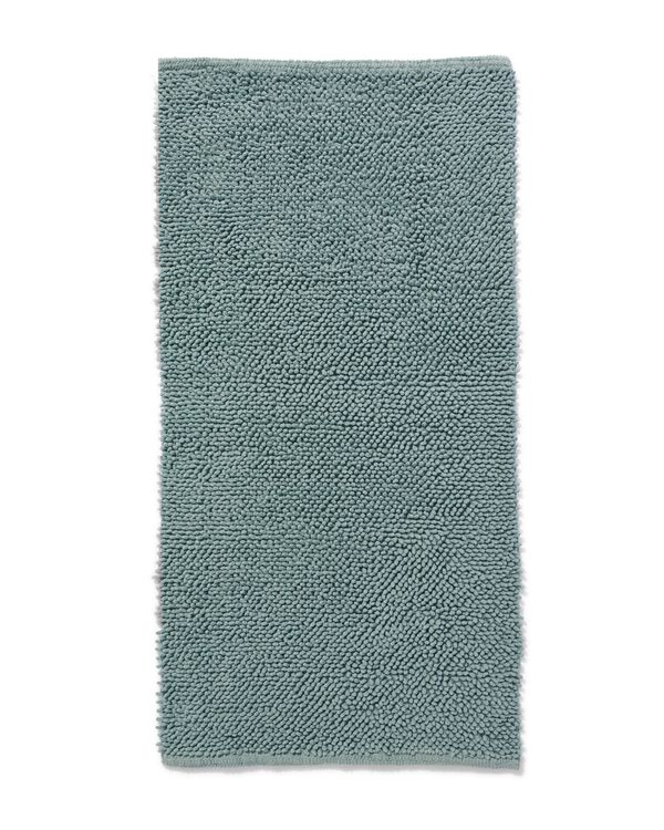badmat 60x120cm chenille groenblauw - 5210201 - HEMA