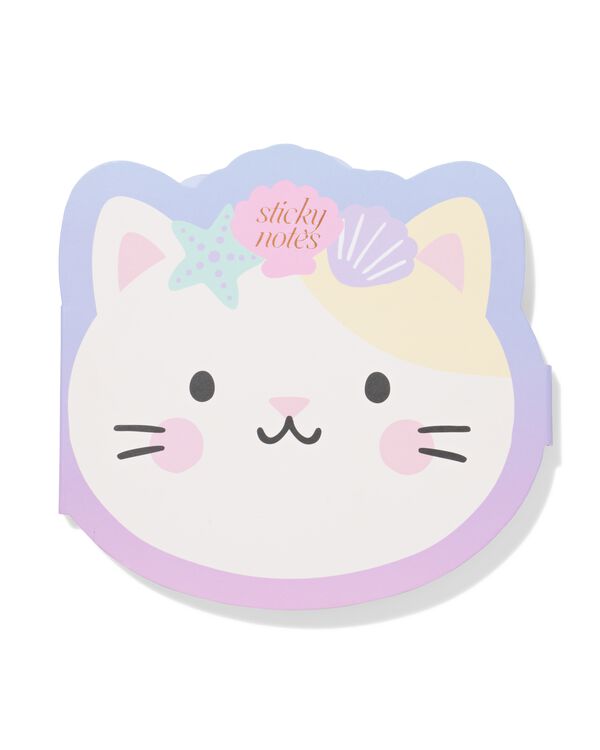 carnet de notes autocollantes 15x14,5cm chats - 14102219 - HEMA