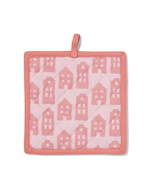 manique 21x21 rose maisons - 5430009 - HEMA