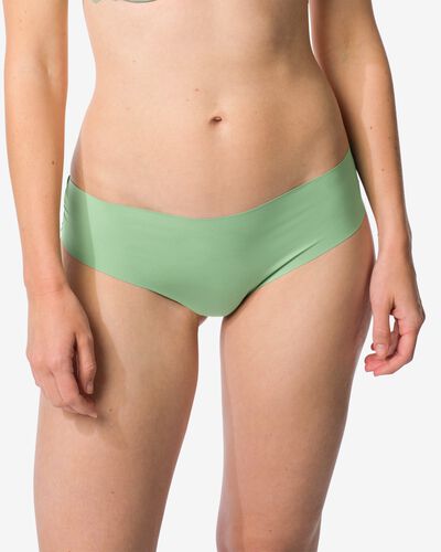 slip br&eacute;silien femme microfibre avec dentelle vert - 19600924GREEN - HEMA