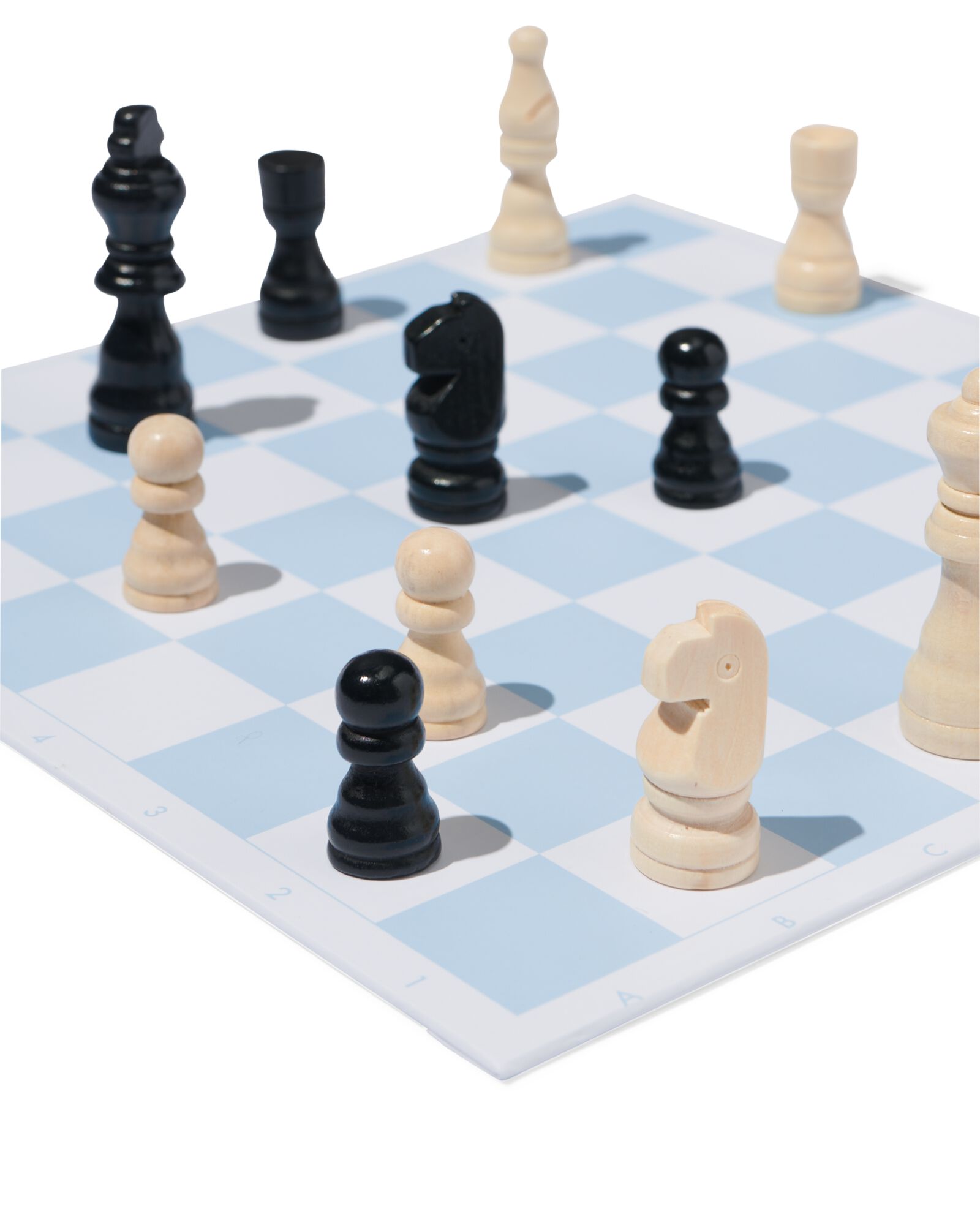 Schachbrett Mit Schwarzen Und Weißen Figuren, Internationales