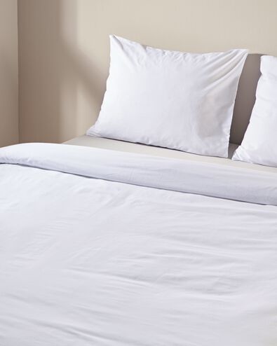 housse de couette 260x200/220 coton doux blanc - 5765460 - HEMA