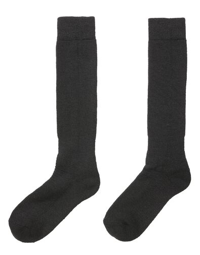 2 paires de chaussettes de ski noir 35/38 - 4440046 - HEMA