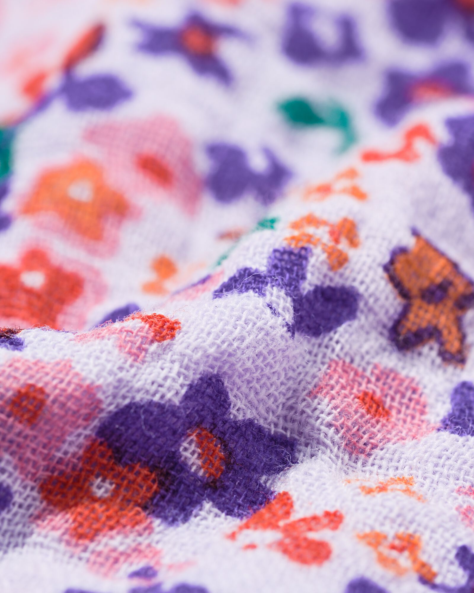 babyblouse bloemen paars paars - 33037970PURPLE - HEMA