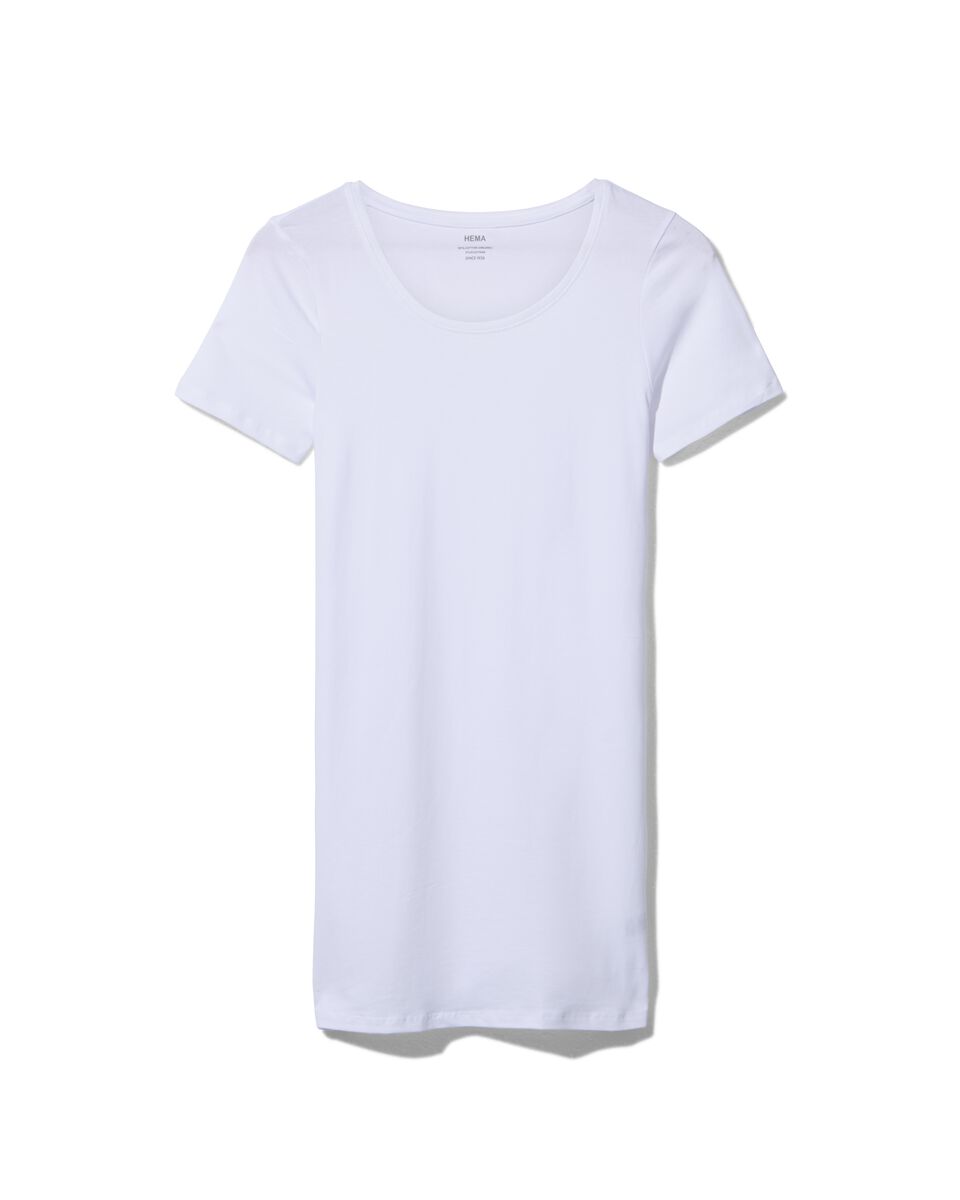 t-shirt femme blanc - 1000005124 - HEMA