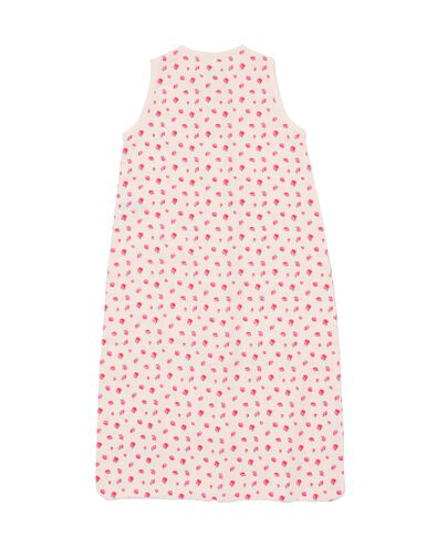 babyslaapzak mouwloos mousseline 0.5tog aardbeien lichtroze lichtroze - 33302060LIGHTPINK - HEMA