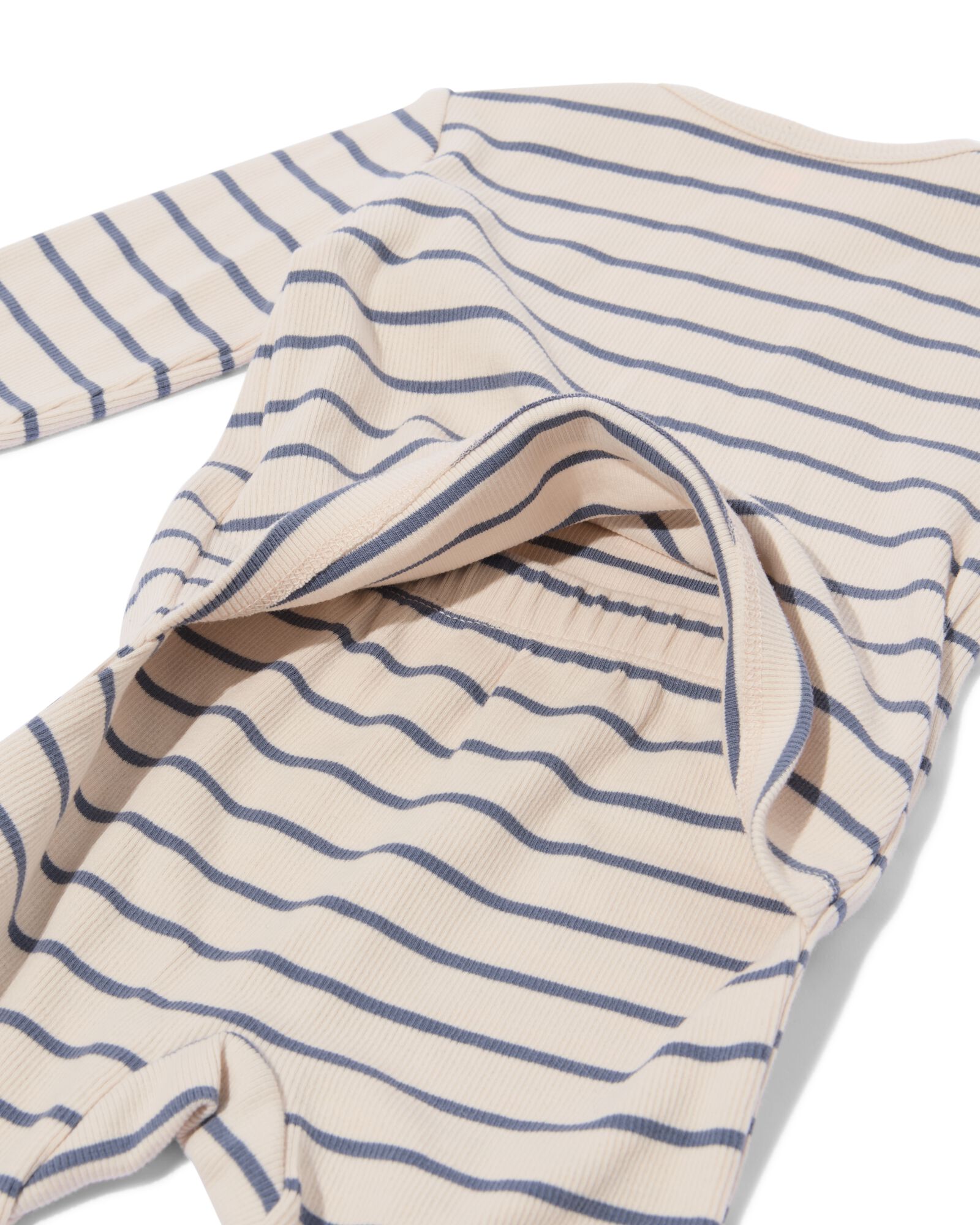 barboteuse &eacute;volutive nouveau-n&eacute; rayures &eacute;cru &eacute;cru - 33439620ECRU - HEMA