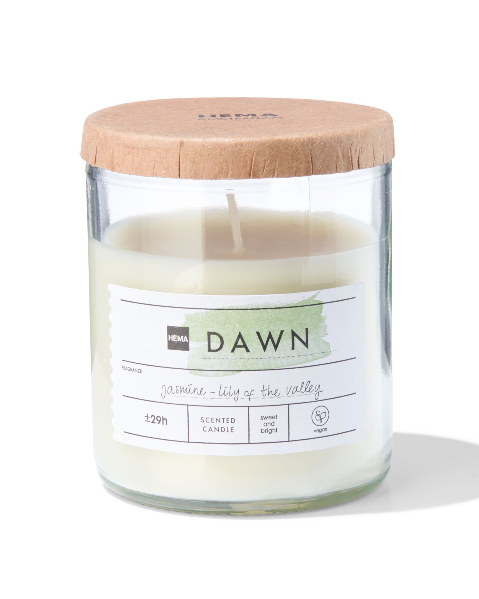bougie parfum&eacute;e dans un verre &Oslash;6.5 dawn - 13502450 - HEMA