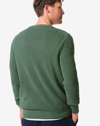 herentrui Lars wafel middengroen - 2140790MIDGREEN - HEMA