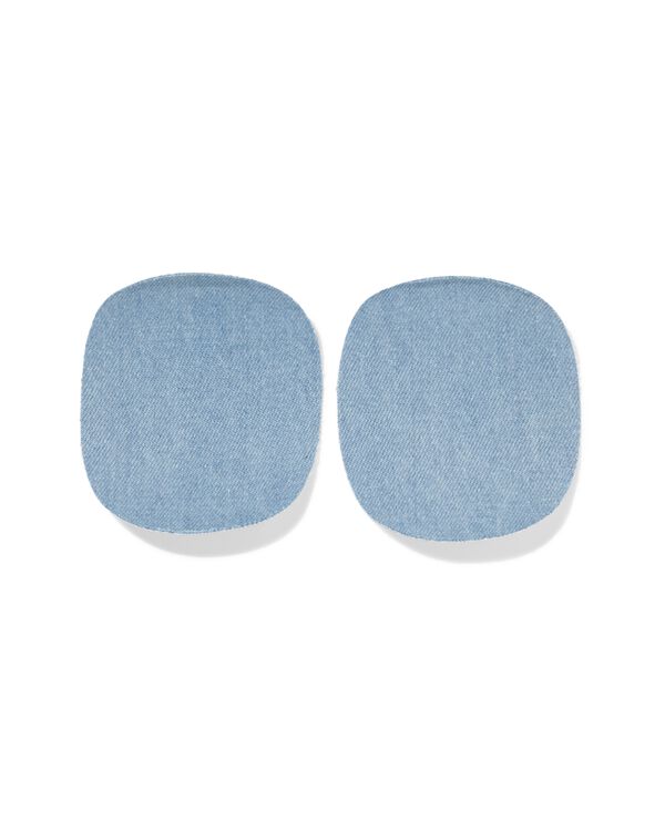 kniestukken denim 8.5cm - 2 stuks - 1400314 - HEMA