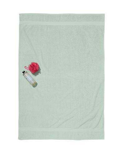serviette de bain 100x150 qualité épaisse vert poudré vert clair serviette 100 x 150 - 5230077 - HEMA