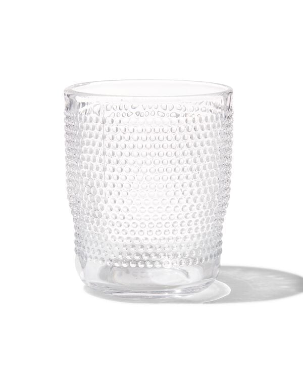waterglas Bergen bolletjes reliëf 270ml - 9402009 - HEMA