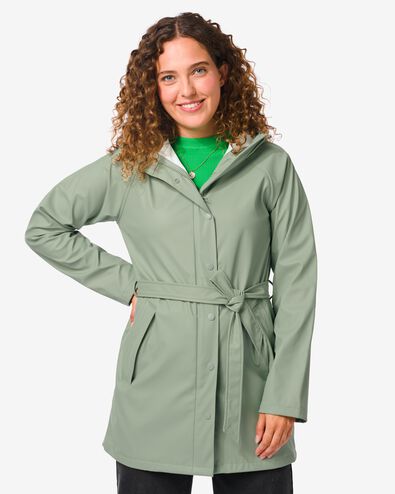 manteau imperméable femme vert menthe M - 34430072 - HEMA