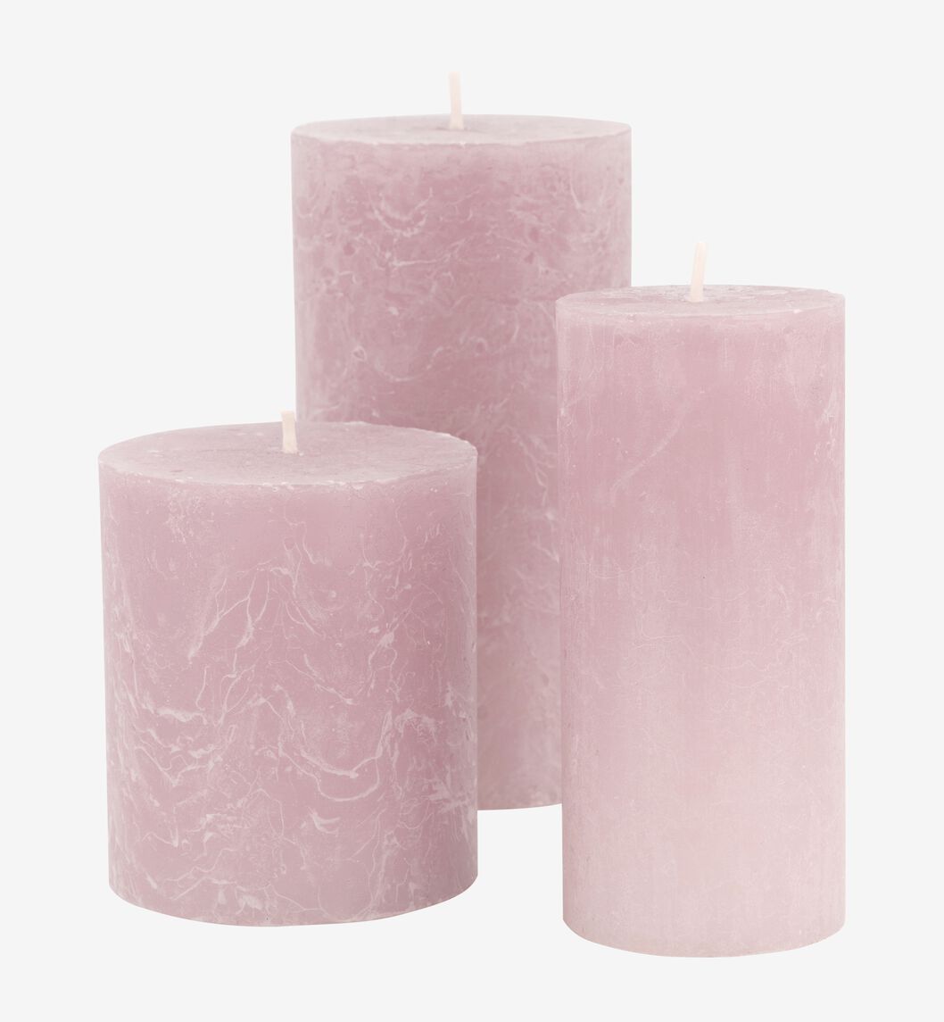 bougies rustiques lilas lilas - 1000029578 - HEMA