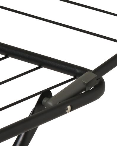 droogrek 18 meter met inklapbare vleugels - zwart - 20510029 - HEMA