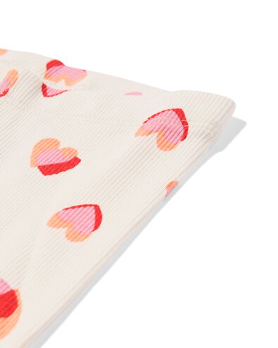 Baby-Bekleidungsset, bequeme Passform, gerippt, Herzen ecru ecru - 33069270ECRU - HEMA