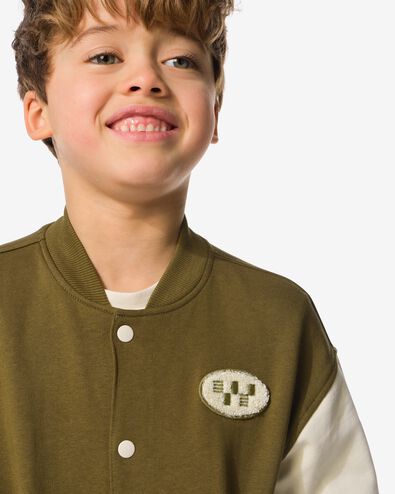 cardigan enfant baseball vert vert - 30710807GREEN - HEMA