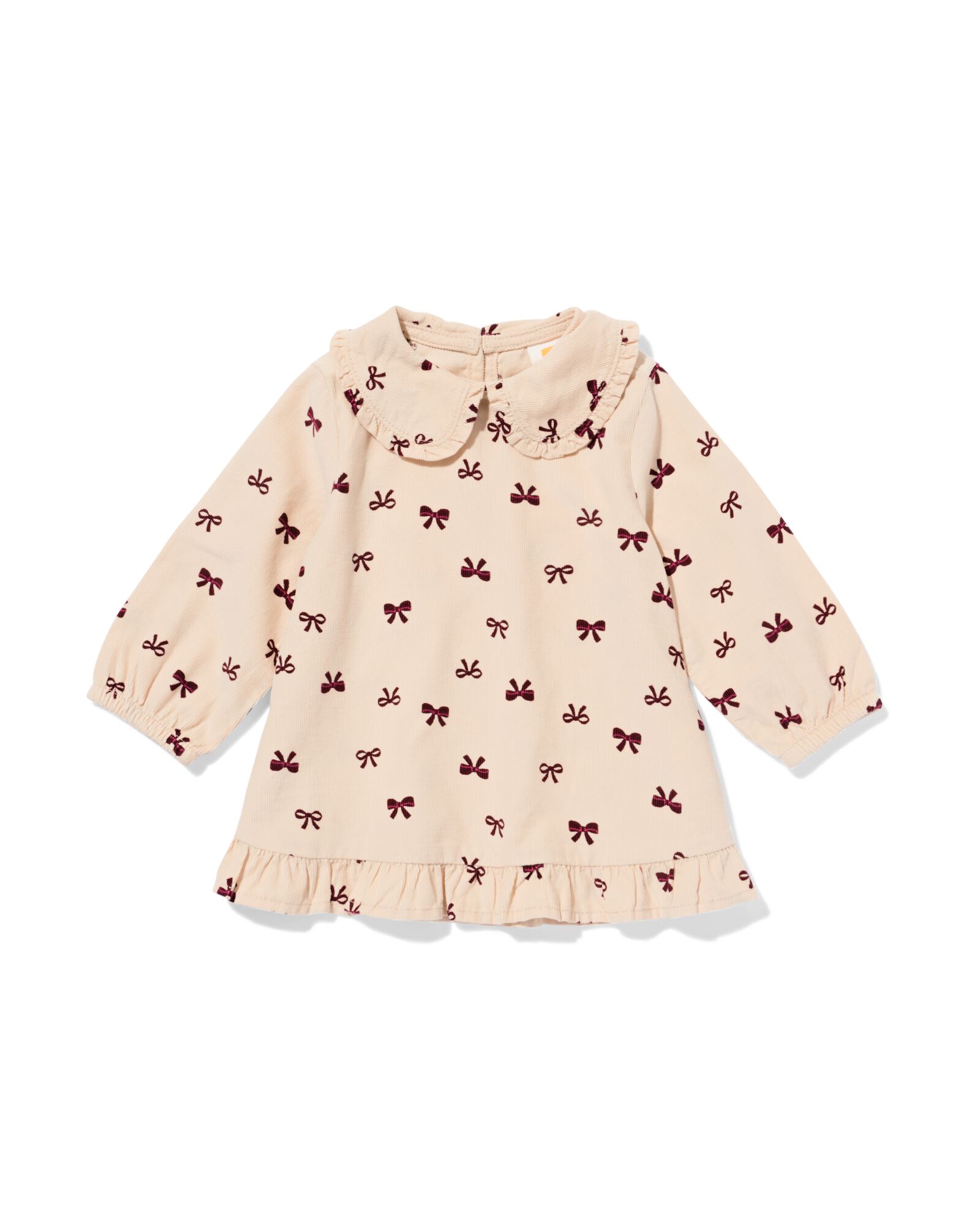 robe b&eacute;b&eacute; c&ocirc;tel&eacute;e n&oelig;uds &eacute;cru &eacute;cru - 33048770ECRU - HEMA