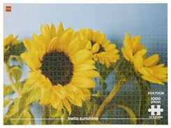 Puzzle, 50 x 70 cm, 1000 Teile, Sonnenblume - 61150129 - HEMA