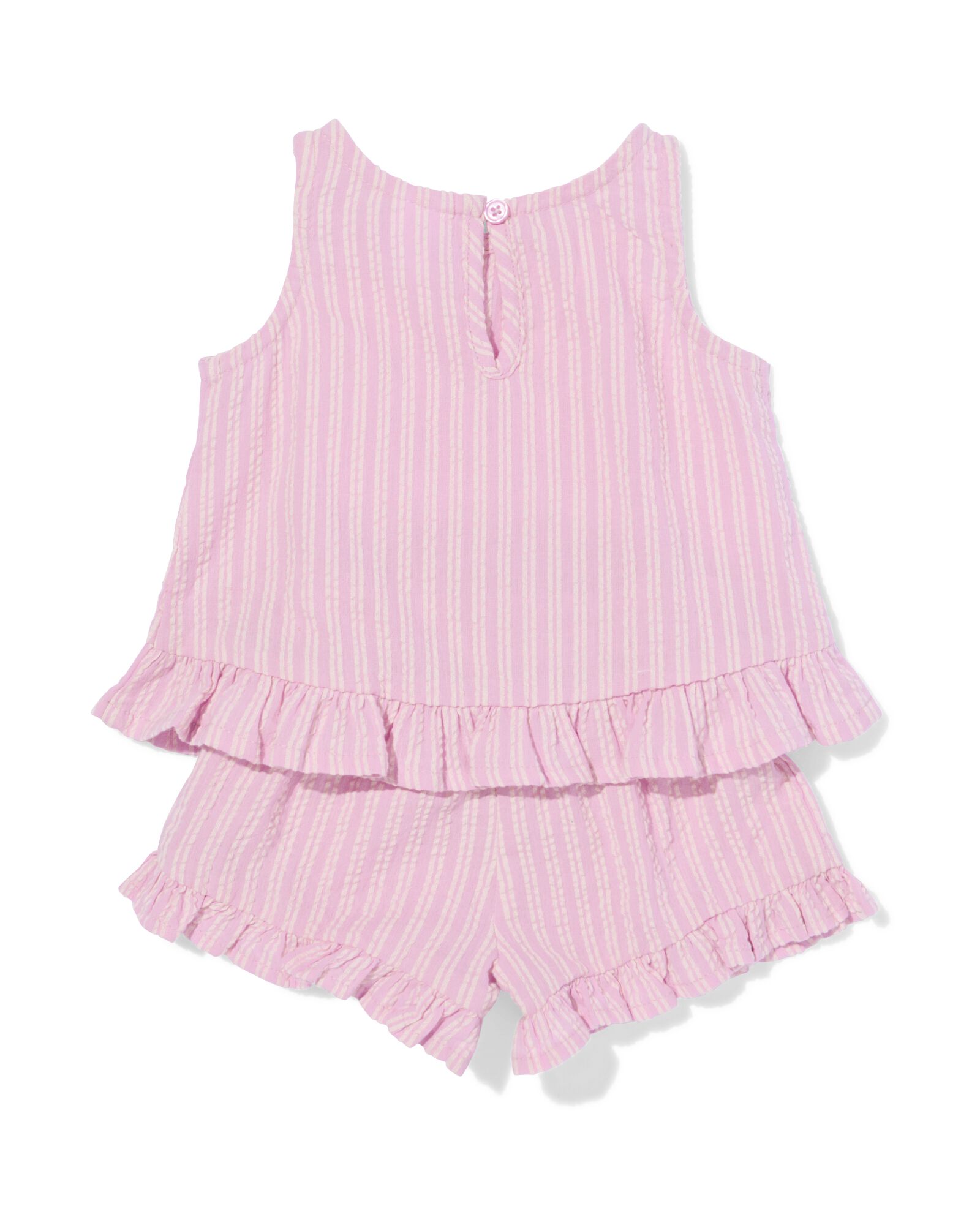 Ensemble v&ecirc;tements b&eacute;b&eacute; seersucker rayures rose rose - 33078270PINK - HEMA