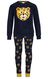 pyjama enfant polaire guépard bleu foncé - 1000025338 - HEMA