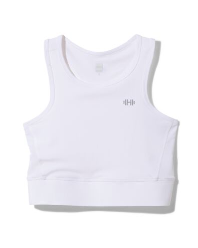 top de sport femme support moyen blanc - 1000030848 - HEMA