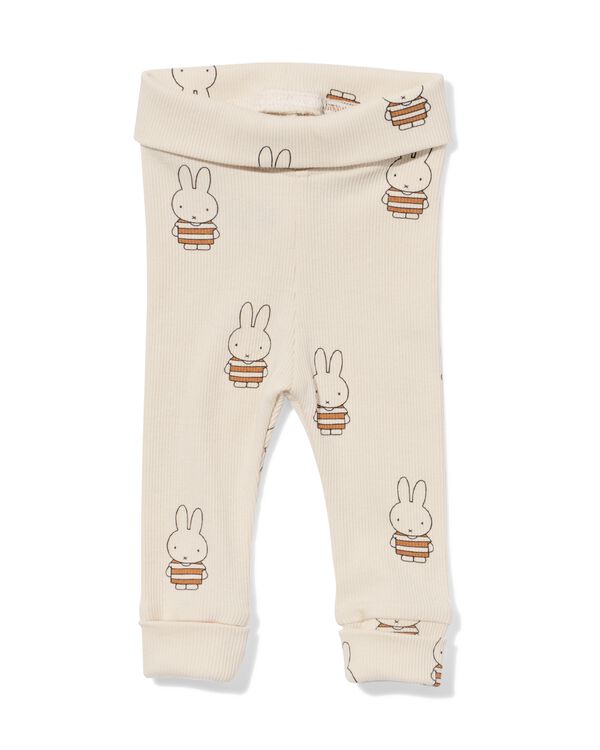 Miffy Newborn-Leggings, gerippt ecru ecru - 33437220ECRU - HEMA