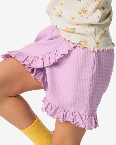 jupe-culotte enfant ajouré violet violet - 30864439PURPLE - HEMA